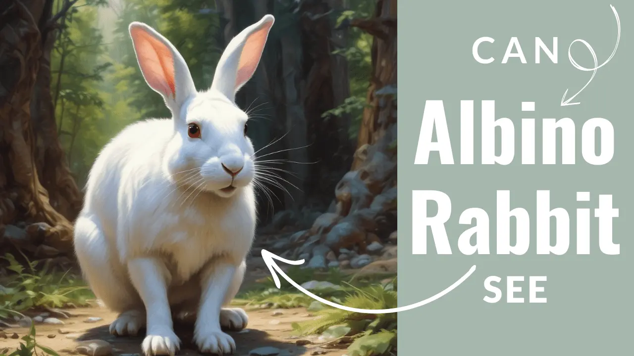 can albino rabbits see